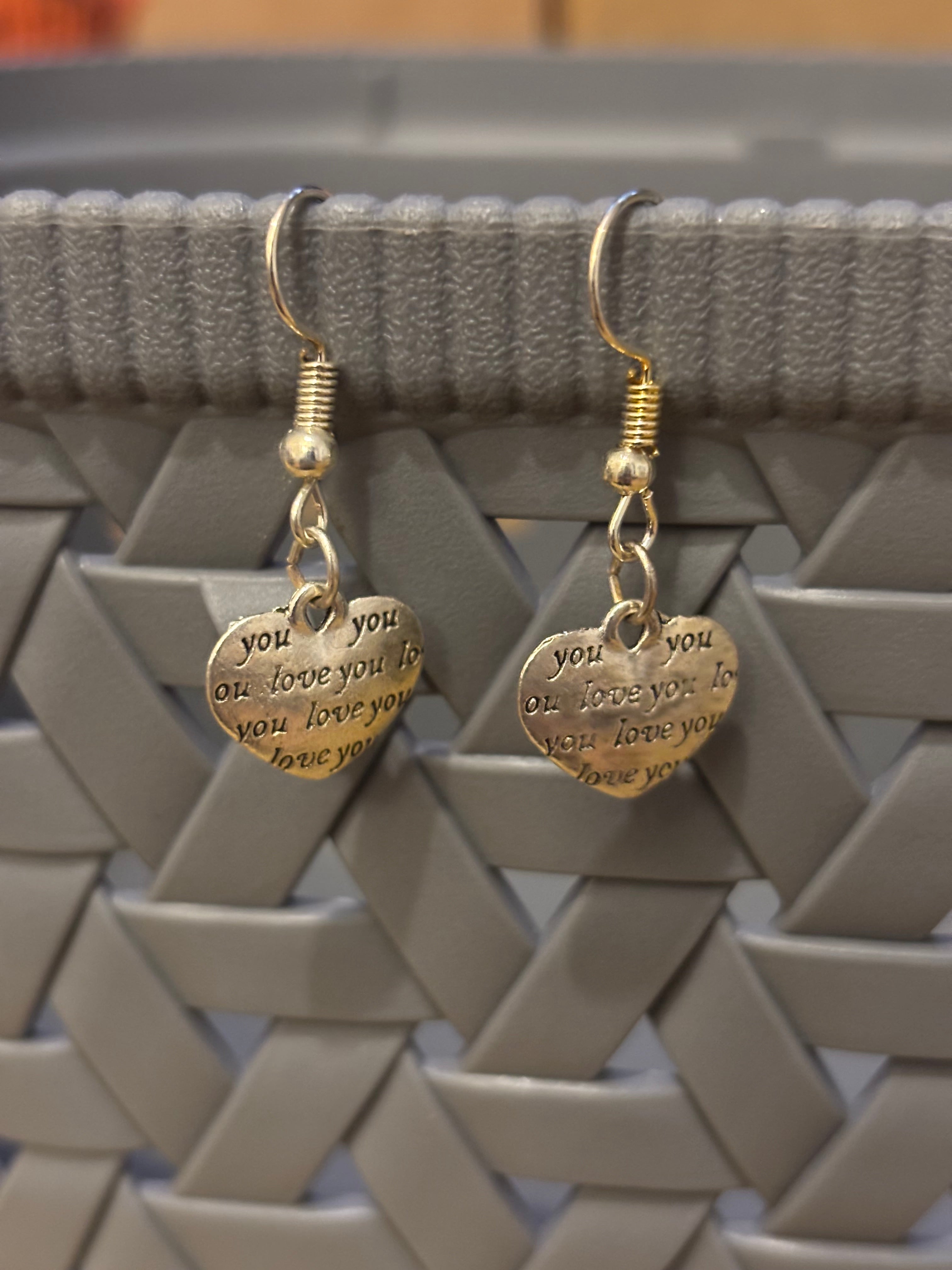 Love You Heart Earrings