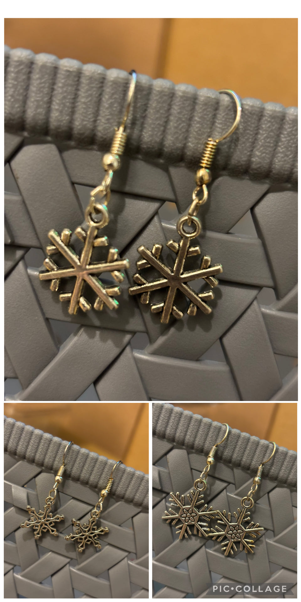 Christmas Snowflake Earrings