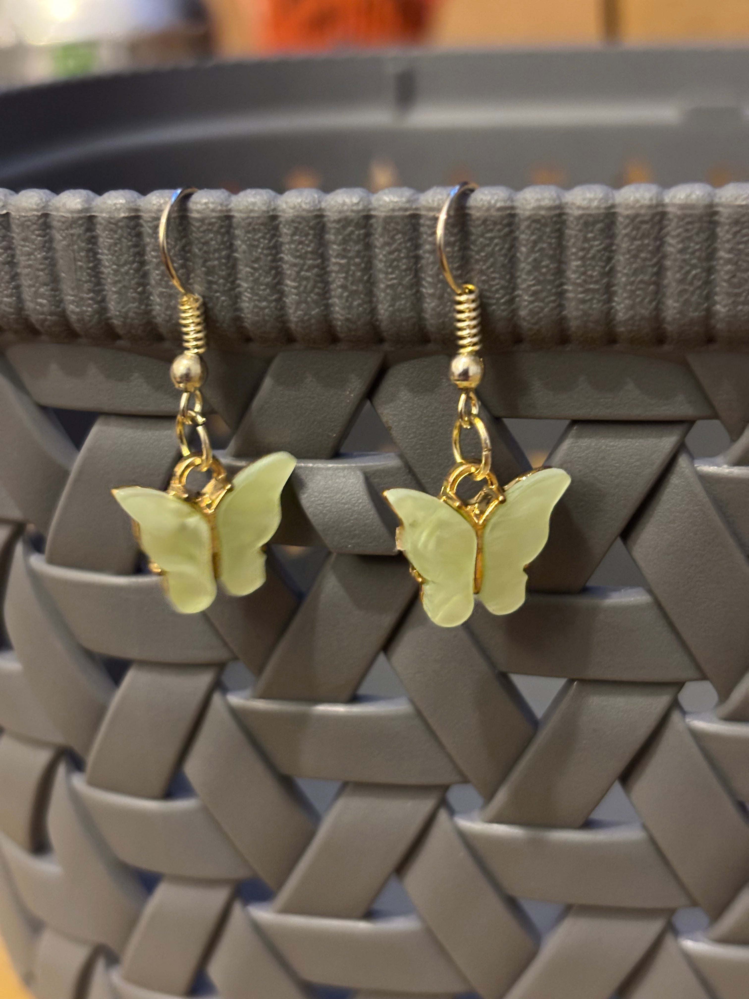 Acrylic Butterfly Earrings