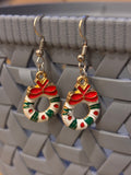 Christmas Wreath Earrings