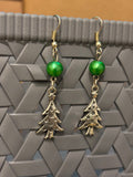 Christmas Tree With A Bead Earrings