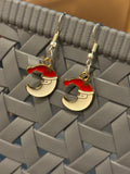 Christmas Moon Earrings