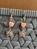 Butterfly With A Heart Earrings
