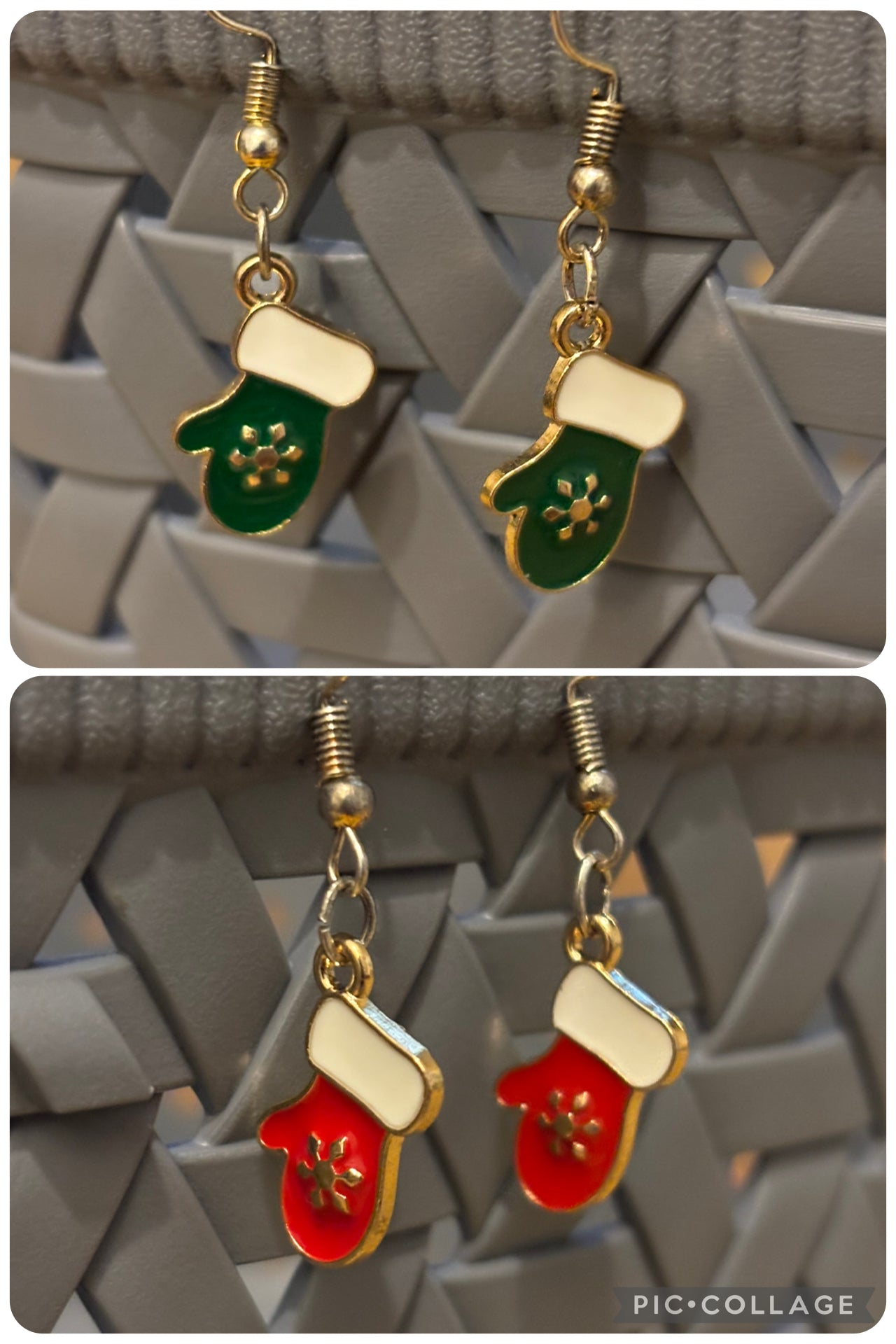 Christmas Mittens Earrings