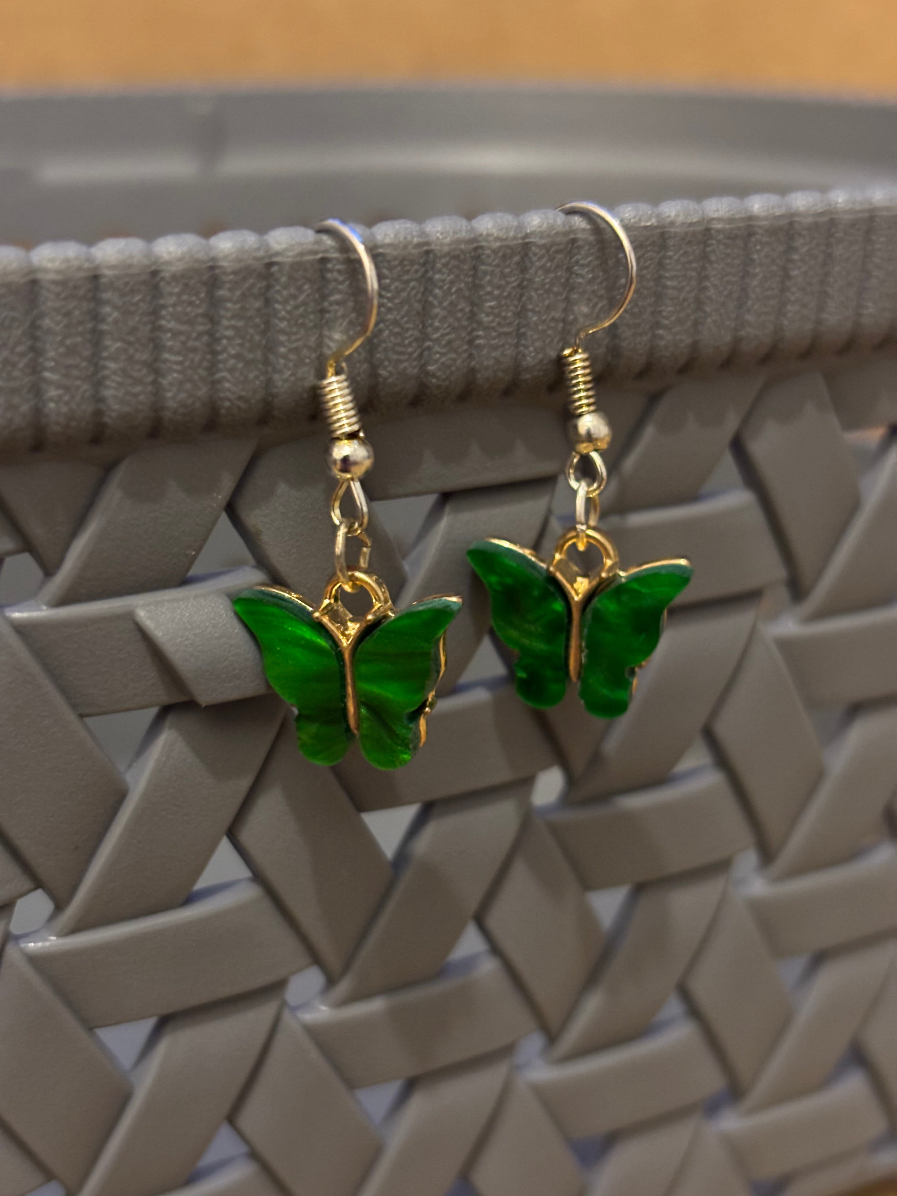 Acrylic Butterfly Earrings