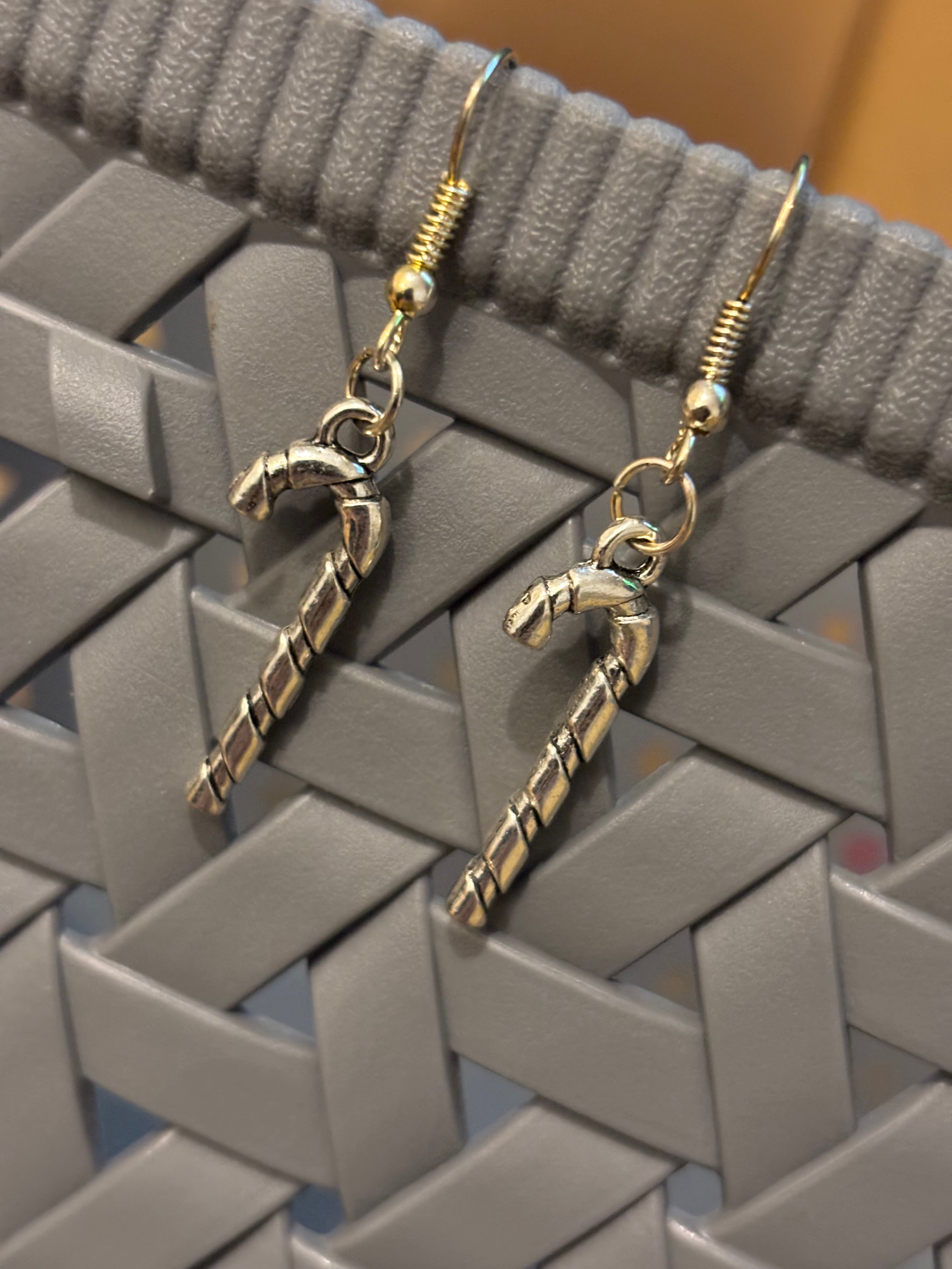 Christmas Candy Cane Earrings