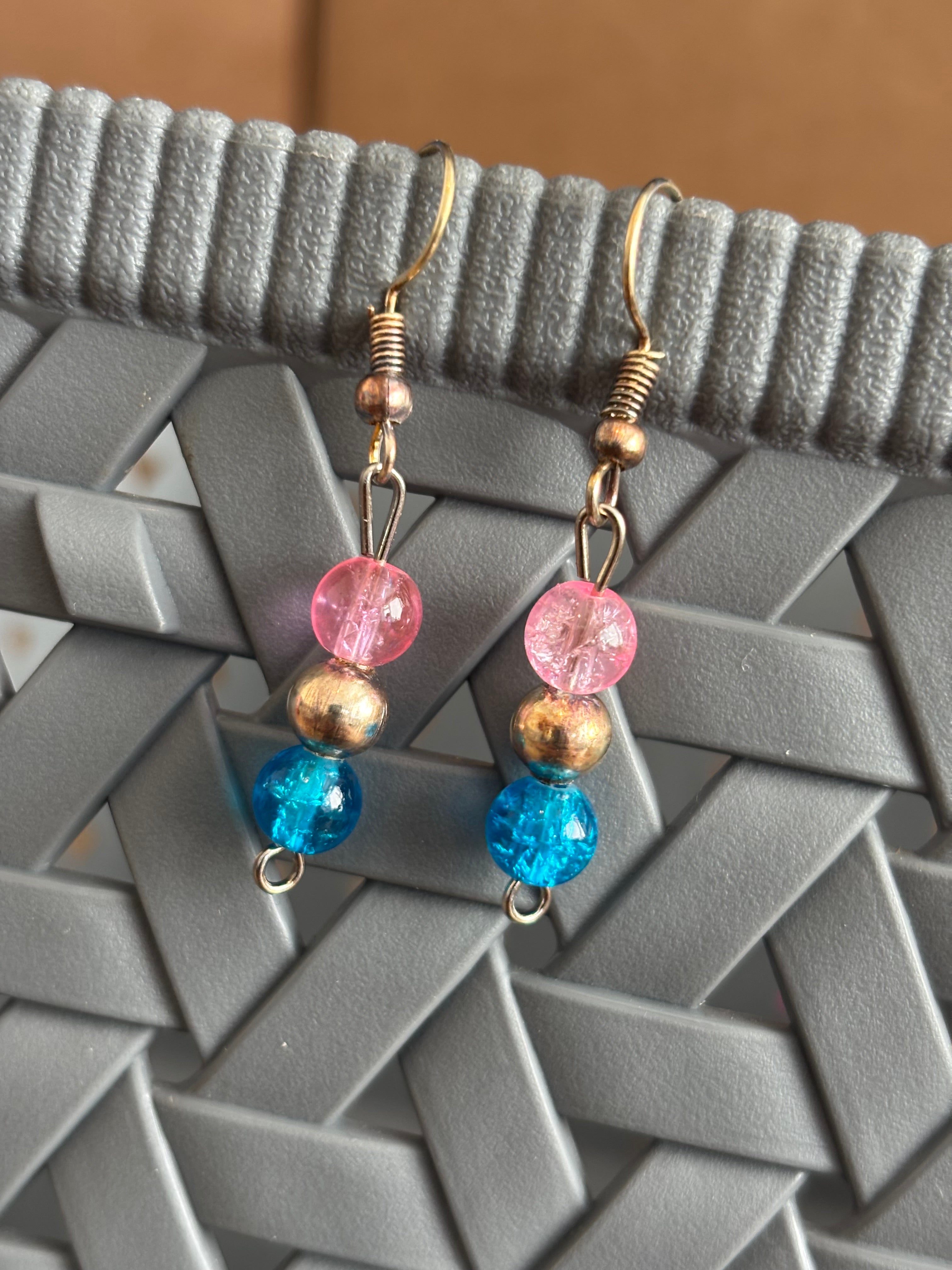 Multicolored Bead Earrings